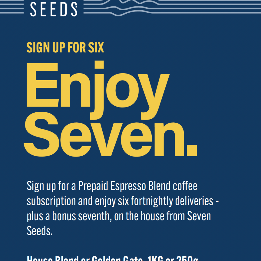 Prepaid Coffee Subscription - Espresso Blend - Seven Seeds